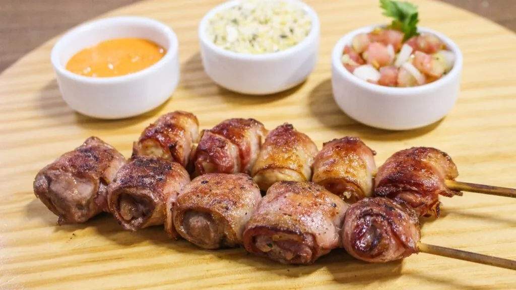 Como fazer churrasco na AirFryer: medalhão de frango.