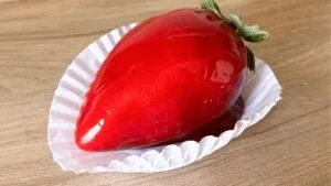 Receita de morango do amor: uma unidade do doce inteiro.