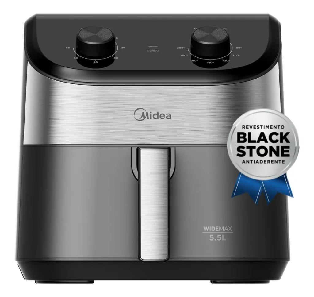 Fritadeira Midea Air Fryer 5,5L, FWM55P1