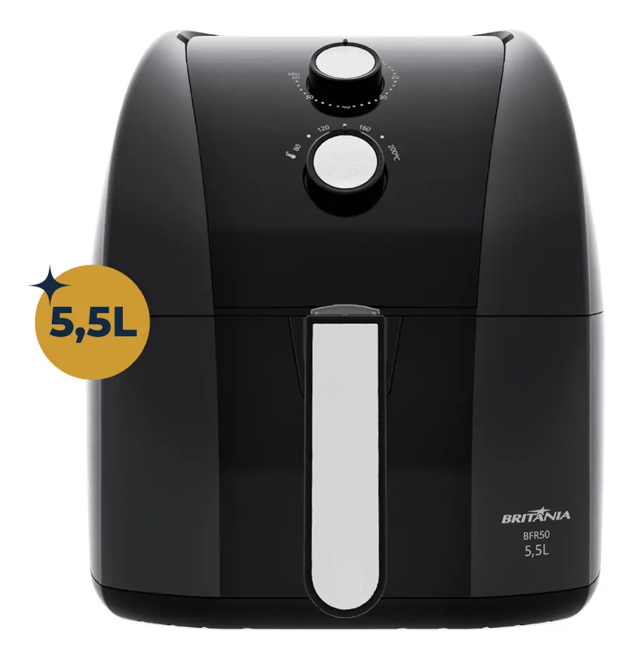 Fritadeira Air Fryer Britânia 5,5L BFR50 Redstone